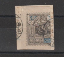 Obock 1894 Demi Timbre Sur Fragment 54a - Brieven En Documenten