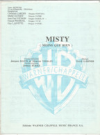 Partition Musicale Ancienne  ,Jacques DATIN & Maurice VIDALIN ,Errol GARNER ,MISTY ,MOINS QUE RIEN , Frais Fr 1.85 - Scores & Partitions