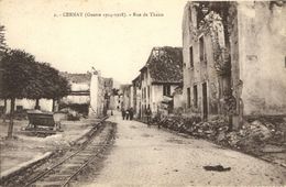 CPA AK CERNAY (Guerre 1914-18) Rue De THANN (170458) - Cernay