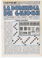 LA DOMENICA DEI GIUOCHI  - PAROLE INCROCIATE  - NUOVA - 9 NOVEMBRE 1941 - Games