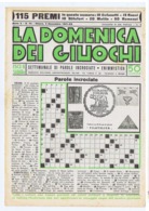 LA DOMENICA DEI GIUOCHI - PAROLE INCROCIATE - NUOVA - 2 NOVEMBRE 1941 - Games