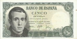 ESPAÑA, BILLETE   5  PESETAS  16 DE AGOSTO DE 1951   (SIN CIRCULAR) - 5 Pesetas