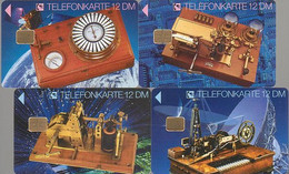 GERMANY E13/94- E16/94 1865 Telegraph - Edition 1994 - Set 4 Cards (48 DM) - Mint - E-Series : D. Postreklame Edition