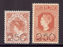 Niederlande 99-100 Postfrisch 10 G Werte Mit Aufdruck (21931) - Unused Stamps