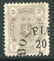 FINLAND 1882 2 P. Pearl Grey Perforated 12½ On Medium Paper Used.  Michel 12 Bya - Usados