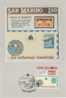 San Marino 1988 - Thematic Stamp Collecting - Maxicard Mi 1383 - Briefe U. Dokumente