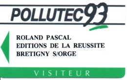 Carte Salon  Magnétique Polutec 93  Card Karte (G195) TBE - Cartes De Salon Et Démonstration