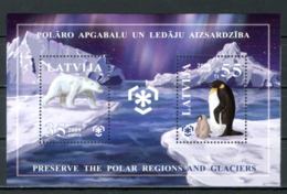 LETTONIA / LATVIJA 2009** - Anno Polare Internazionale - Block Di 2 Val. MNH, Come Da Scansione - Internationale Pooljaar