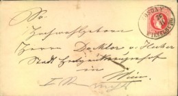1870, "MOSONY-WIESELBURG", Bilingual Pmk On Austrian Stat. Envelope UNgarn Mitläfer. - Other & Unclassified