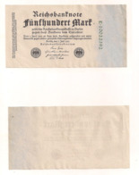 Reichsbanknote 500 Mark - Berlin, 7.Juli 1922 - 500 Mark