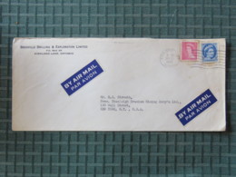 Canada 1955 Cover Kirkland To USA - Queen - Lettres & Documents