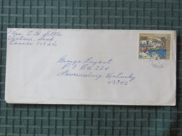 Canada 1981 Cover Victoria To USA - Painting - Baie Saint-Paul - Cartas & Documentos