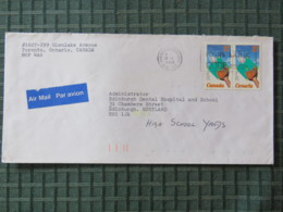 Canada 1988 Cover Toronto To England - Baseball - Cartas & Documentos