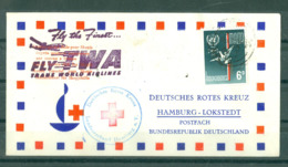 CROIX ROUGE - SERVICE SPECIAL AIDE POUR SKOPJE - TWA TRANS WORLD AIRLINES HAMBOURG - LOKSTEDT ROTES KREUZ. - Rotes Kreuz