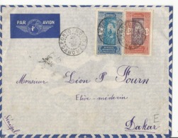 Lettre De Porto Rovo (Dahomey) Pour Dakar - 1938 - Par Avion - Cartas & Documentos