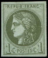 * EMISSION DE BORDEAUX - 39A   1c. Olive, R I, TB - 1870 Emission De Bordeaux