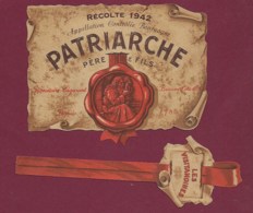 220919A - ETIQUETTES VIN Récolte 1942 PATRIARCHE Père & Fils Propriétaire Beaune Côte D'Or Depuis 1780 Les Visitandines - Bourgogne