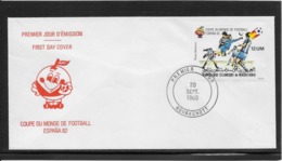 Thème Football - Coupe Du Monde Espagne 1982 - Mauritanie - Enveloppe - 1982 – Spain