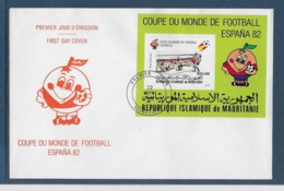 Thème Football - Coupe Du Monde Espagne 1982 - Mauritanie - Enveloppe - 1982 – Spain