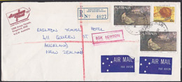 AUSTRALIA - NEW ZEALAND REGISTERED COMMERCIAL AIRMAIL COVER - Storia Postale