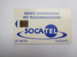 Télécarte République Centrafricaine , Socatel , 60 Unités - Centrafricaine (République)