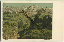 Hans Thoma - Alpen - Verlag Künstlerbund Karlsruhe - Beschrieben 1909 - Thoma, Hans