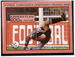 Azerbaijan 1995 . Football-France'98.S/S: 600.   Michel  # BL 17 - Azerbeidzjan