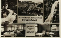 GÜTENBACH - Höhenluftkurort U.Wintersportplatz 560m-1065m ü.M. - Gasthaus Pension Zum Schwert Bes.Otto Ganz - Furtwangen