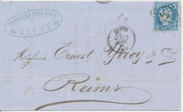 FRANKREICH 1873 25 C Ceres EF Nummernstempel (grosse Ziffern) "822" CETTE ABART - Non Classificati