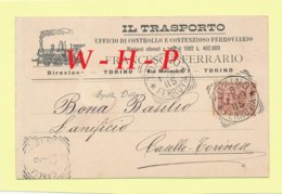 CPA - TORINO - Carte Commerciale  IL TRANSPORTO  FRANCESCO FERRARIO - Transports