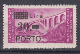 Istria Litorale Yugoslavia Occupation, Porto 1946 Sassone#13 Mint Hinged - Yugoslavian Occ.: Istria