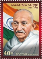 Russia 2019, Mahatma Gandhi, Indian Politician, # 2538 XF MNH** - Ungebraucht