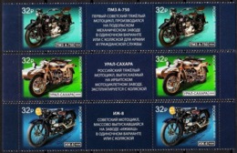 Russia 2019,Transport,History Of Russian Motorcycles, # 2502-04 ,W/TABS XF MNH** - Ungebraucht