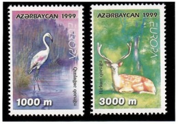 Azerbaijan 1999. EUROPA '99 (Reserves, Fauna). 2v: 1000m,3000m.  Michel  #  442-43 - Azerbeidzjan