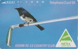 TC Japon / 110-52482 - Animal - OISEAU Passereau - GOBEMOUCHE & GOLF Sport CLUB - FLYCATCHER BIRD Japan Phonecard 4445 - Songbirds & Tree Dwellers