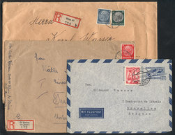 AUSTRIA: 3 Used Covers, 2 With German Franking (from St. Stefan Ob Stainz And Wien), Interesting! - Other & Unclassified