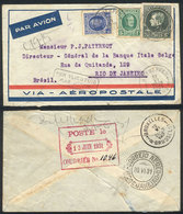 BELGIUM: Airmail Cover Franked With 26.75Fr. (Sc.213 + Other Values), Sent From Antwerpen To Rio De Janeiro (Brazil) On  - Other & Unclassified