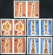 MALI: Yvert 403/407, 1981 Art, Complete Set Of 5 Values, IMPERFORATE PAIRS, VF Quality! - Mali (1959-...)