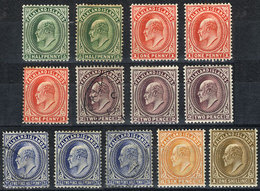 FALKLAND ISLANDS/MALVINAS: Sc.22/27, 1904/7 Edward VII ½p. To 1S., Of Some Values There Are Several Examples (some Used) - Falklandinseln