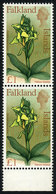 FALKLAND ISLANDS/MALVINAS: Sc.179, 1968 Flowers 1£, High Value Of The Set, MNH Pair Of VF Quality, Catalog Value US$23. - Falklandinseln