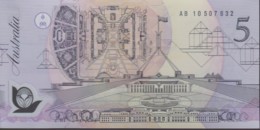 Australia 1992 Polymer $5 AB 10507632 Uncirculated - 1992-2001 (polymer Notes)