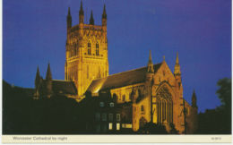 UK WORCESTER Cathedral By Night, Superb Unused, Ca. 1970 - Sonstige & Ohne Zuordnung