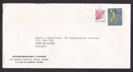 Iceland: Cover To Netherlands, 1988, 2 Stamps, Telephone, Communication, Cow (minor Damage) - Briefe U. Dokumente