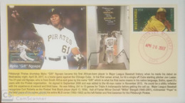 V) 2017 USA, MPHO “GIFT” NGOEPE, BASEBALL PALYER, FOREVER STAMPS WILLIE STARGELL, RED CANCELLATION, FDC - 2011-...