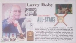 V) 2012 USA, LAWRENCE EUGENE "LARRY" DOBY, PIONEER ON BOTH THE FIELD AND IN THE DUGOUT, BASEBALL, WITH SLOGAN CANCELATIO - 2011-...