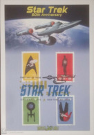 V) 2016 USA, STAR TREK, 50TH ANNIVERSARY, FOREVER STAMPS, WITH SLOGAN CANCELATION IN BLACK, FDC - 2011-...