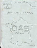 Guerre D'Algérie. Journal De L'OAS. OAS Métropole. Zone De Toulouse. Novembre/Décembre 1961. N° 5. - French