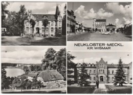 Neukloster - S/w Mehrbildkarte 2   Mit Poststempel Zurück Und Absender Nicht Zu Ermitteln - Neukloster