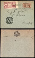 ITALIA - AEROGRAMMI - 1925 (28 Giugno) - Livorno Roma - Longhi 1384 Varietà (vignetta Non Dentellata A Destra) - Other & Unclassified