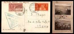 ITALIA - AEROGRAMMI - 1930 (8 Febbraio) - Castelrosso Roma - Longhi 2073 - 9 Cartoline Volate - Affrancatura Di Regno - Autres & Non Classés